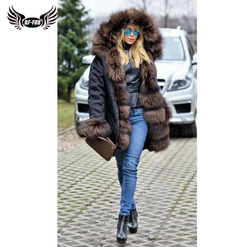 Натуральное меховое пальто с капюшоном женские пальто зимние популярные цельные кожи размера плюс толстые теплые меховые вечерние парки с защитой от холода натуральный мех