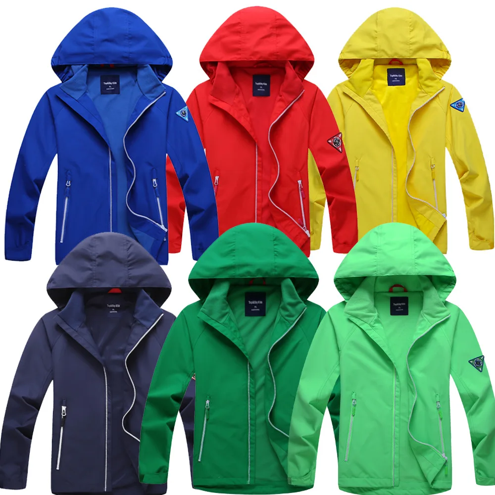 

New Spring Autumn Children Outerwear Jackets Sport Fashion Kids Coats Double-deck Waterproof Windproof Big Boys Girls Jackets