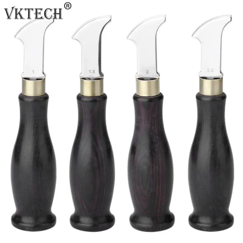 

1-2.5mm Wood Sector Leather Edge Creaser Leathercraft Marking Edge Decorate Line Tool Shallow Groove Press Line Leather Tools