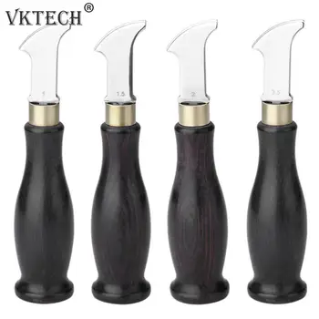 

1-2.5mm Wood Sector Leather Edge Creaser Leathercraft Marking Edge Decorate Line Tool Shallow Groove Press Line Leather Tools