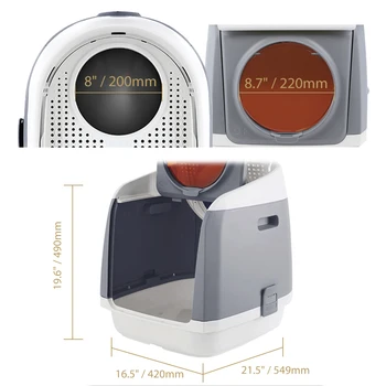 Best Invention Cabin Cat Litter Box And Washroom With Double Door