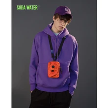 Мужские/женские толстовки с капюшоном SODAWATER, разноцветные повседневные кофты, одежда для улицы в стиле Харадзюку, в стиле хип-хоп, для осени
