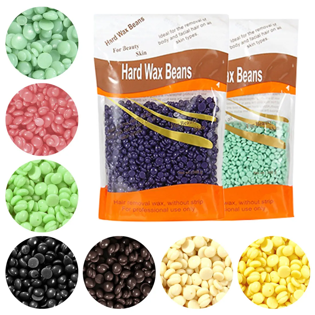 Hot film granule waxing bikini 50g paper free hair removal wax bean
