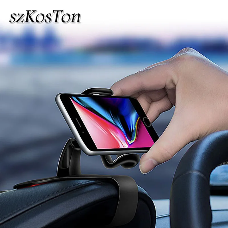 

Universal Dashboard Car Phone Holder 360 Degree Clip Mount Stand Car Phone Holder GPS Bracket Support For 4 to 6 inch Cell Phone