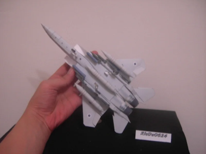 F15 Израиль картина истребитель Eagle 3D Бумага модель 1:100 с трёхмерными чертёжами