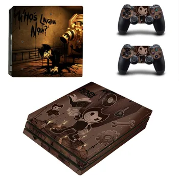 

Bendy and the Ink Machine PS4 Pro Skin Sticker For Sony PlayStation 4 Console and 2 Controllers PS4 Pro Skin Sticker Decal Vinyl