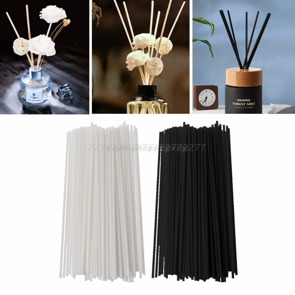 

100Pcs 19cmx3mm Fiber Sticks Diffuser Aromatherapy Volatile Rod for Home Fragrance Diffuser Mr26 19 Dropship
