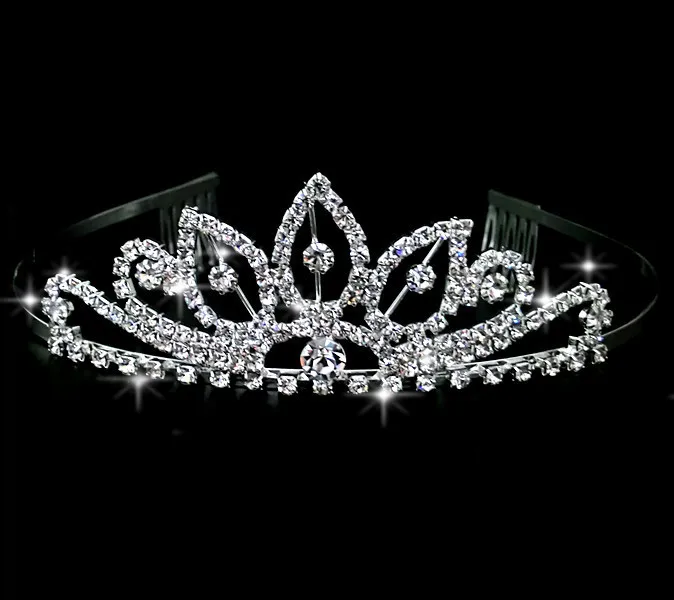 Новая мода принцесса невесты кристалльная тиара из горного хрусталя Корона Свадебные аксессуары