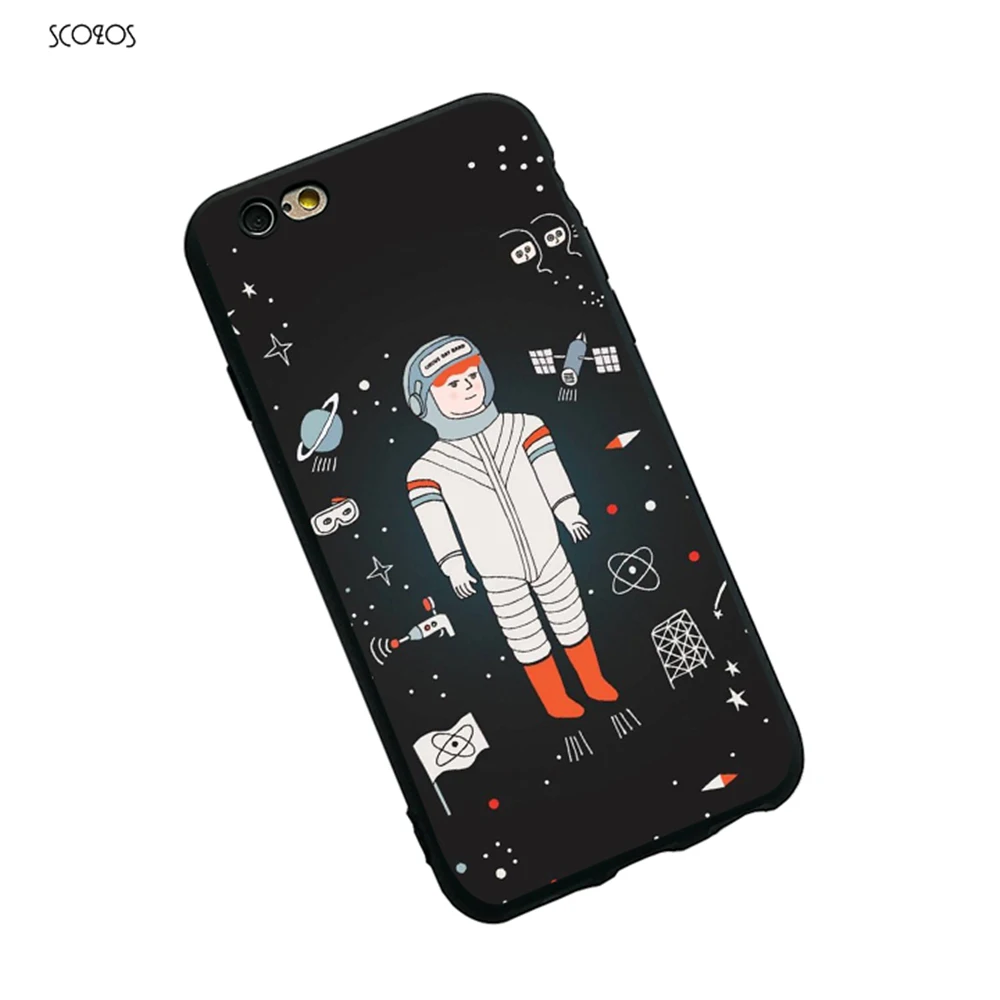 SCOZOS цирк Бэнда космонавта силиконовый чехол для телефона мягкий X 5 5S Se 6 S 7 8 плюс #