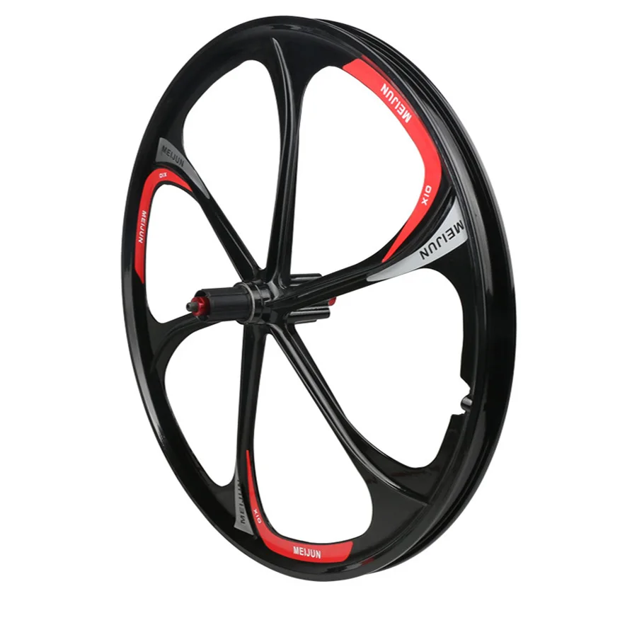 Top MTB Rim 6 spokes wheels 26" inches Mountain Bicycle Wheel bike rims mountain bike wheels magnesium alloy 26 speeds 6