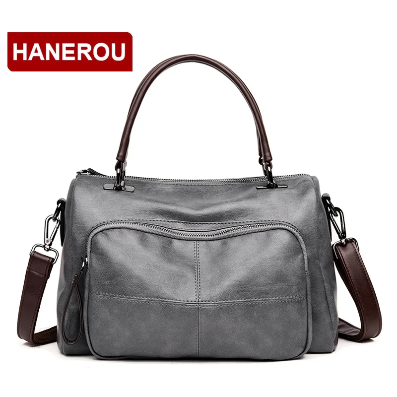 

Luxury PU Leather Handbags Women Bags Designer Crossbody Bags For Women 2018 Vintage Shoulder Bag Large Capacity Tote Bag Femme