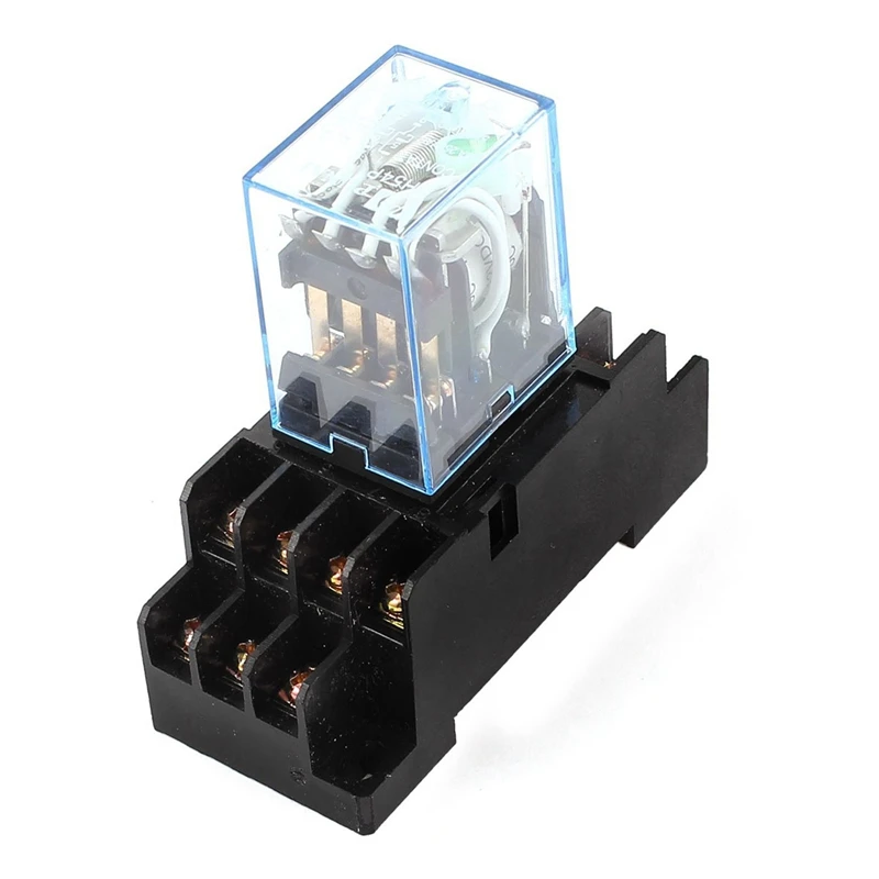 HH54P DC 12V Катушка 4PDT 14 контактов электромагнитное реле мощности DYF14A база|Реле| |
