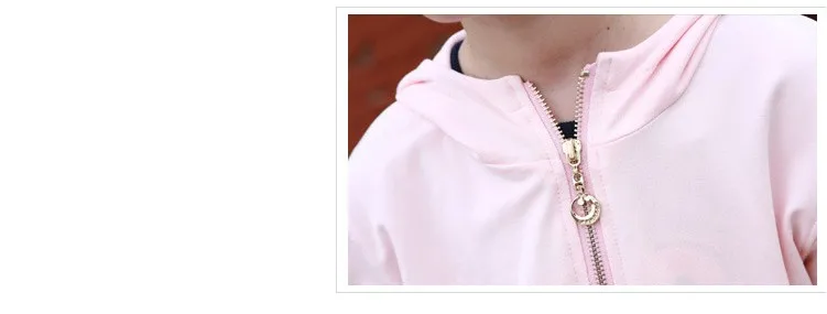 2016 character tracksuits childrens clothing for girls kids hooded hoodies coats pants girl clothes suits gray pink sports sets 5 6 7 8 9 10 11 12 13 14 15 16 years old little big teenage girls clothing set (3)