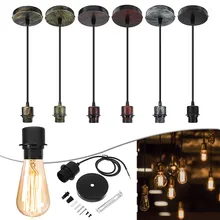 Smuxi E27 Потолочный подвесной светильник держатель цоколь светильник подвесной крепеж декоративное освещение для дома AC110-220V 6 цветов на выбор