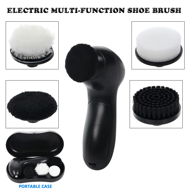 

High Quality Portable 3-In-1 Electric Shoe Brush Sofa Car Seat Leather Shoes Cleaning And Maintenance Shine For Travel