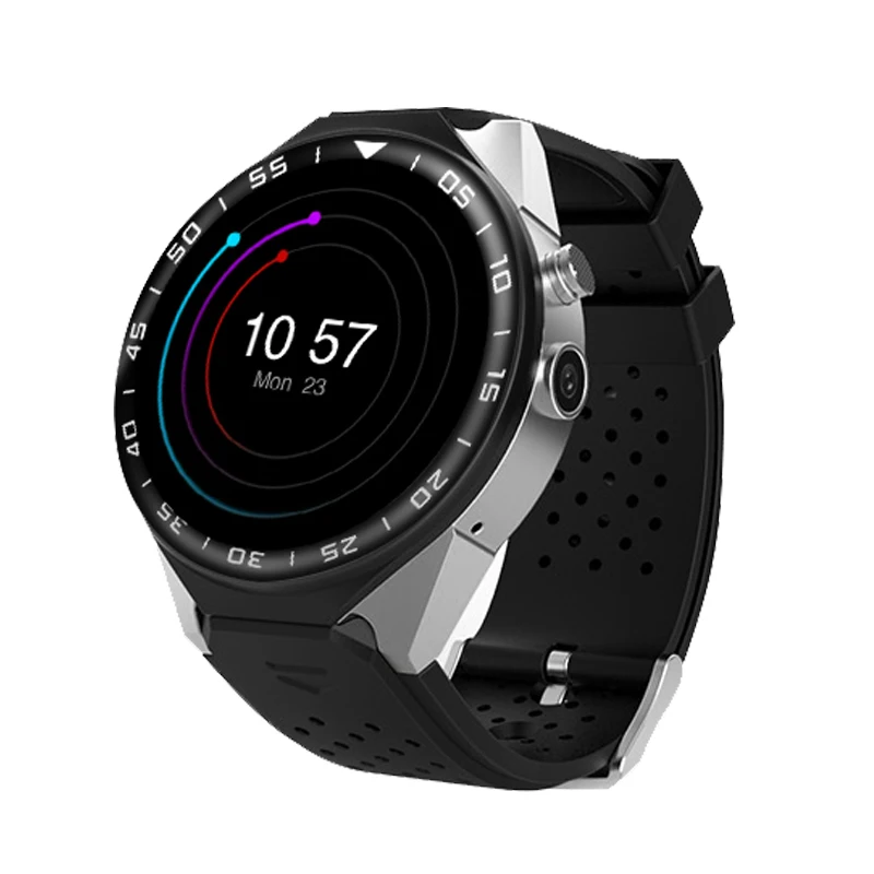  Luxury smart watch for man with 3D solid outer ring Italy design support heart rate monitoring sync