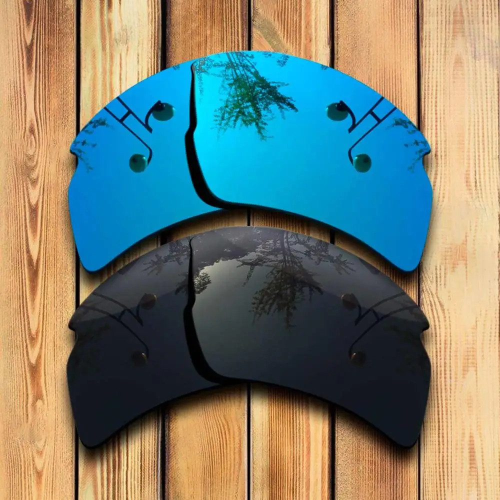 Blue Mirrored -Black Точно вырезанные поляризованные Сменные линзы для Flak 2,0 XL Солнцезащитные очки голубое зеркальное покрытие выбор цвета - Цвет линз: Blue Mirrored -Black