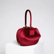 Новинка, бархатная круглая сумка для женщин, велюровая вечерняя сумка для вечеринок, сумка vitage, модные брендовые сумки, серый, красный, зеленый цвет