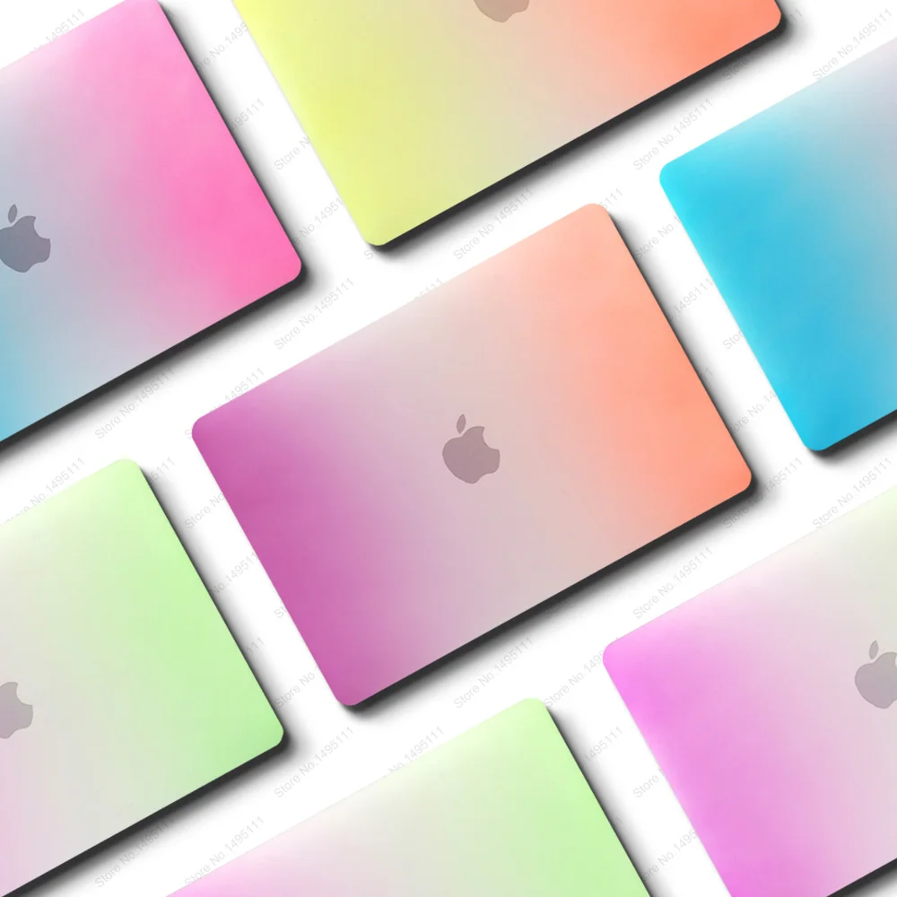 

Gradient laptop Case For Apple MacBook Air Pro Retina 11 12 13 15 for mac book New Pro 13 15 inch with Touch Bar+ Keyboard Cover