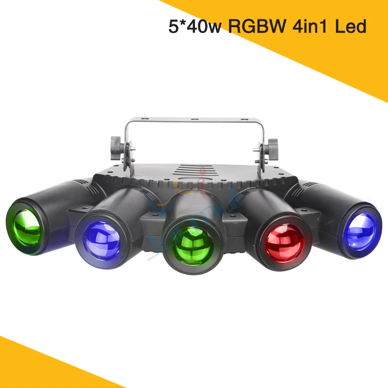 

New Light Individual LED Control 5*40w RGBW 4in1 Color 5 Finger Led Beam Disco Light DJ Wedding Stage Effect Light