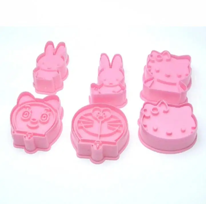 Cute Hello Kitty Bunny Doraemon 3D DIY Cookie Cutter Mold Fondant Cake