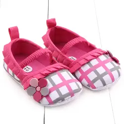 Новорожденного плед для маленьких девочек обувь малышей Мокасины Повседневная Цветок младенческой Дети принцессы для девочек Bebe Sapatos Chaussure