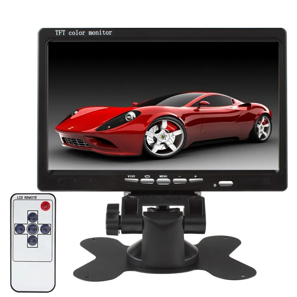 Монитор tft 7. 7 HDMI car Monitor 1024*600. Elenberg TFT Color TV/VGA/Monitor. Монитор задний вид и 360 градусов.