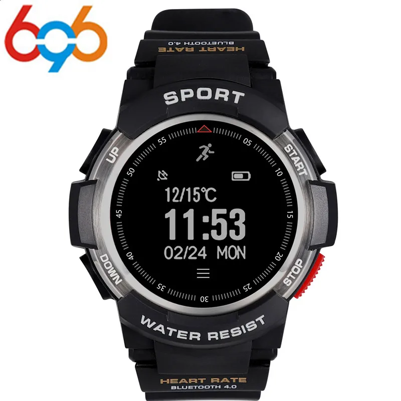 

696 Smart Watch f6 IP68 waterproof GPS smart watch sleep monitors remote camera watche for men outdoor sports SmartWatch PK GV68
