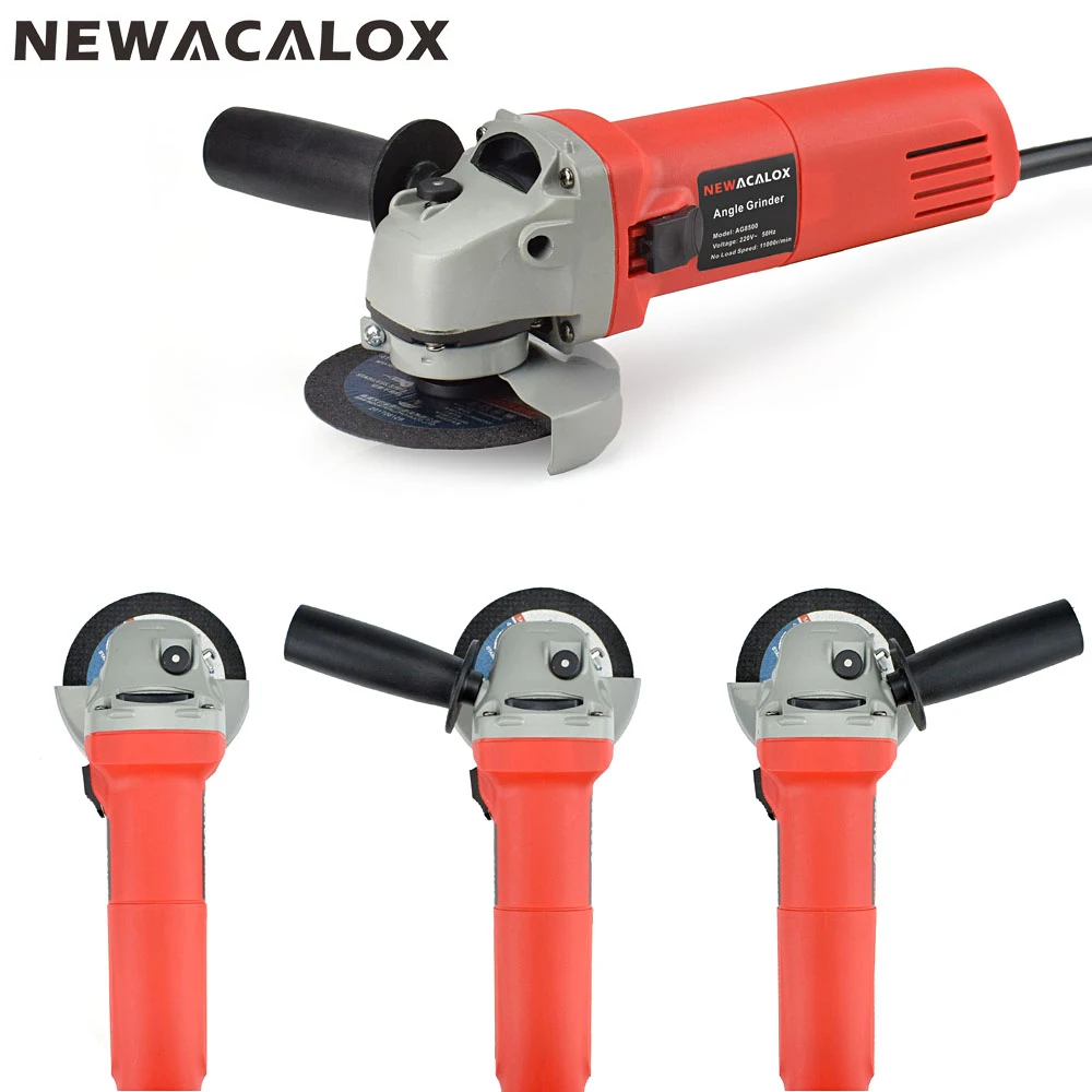 

NEWACALOX 670W 100mm EU 220V Adjustable Speed Electric Angle Grinder Multifunction Household Grinding Cutting Polishing Machine