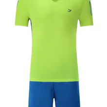 Джерси 18/19 Спортивная одежда для бега тренировка бега трусцой наборы Комплект футболок для футбола Джерси форма футбольной команды поло флуоресцентный зеленый