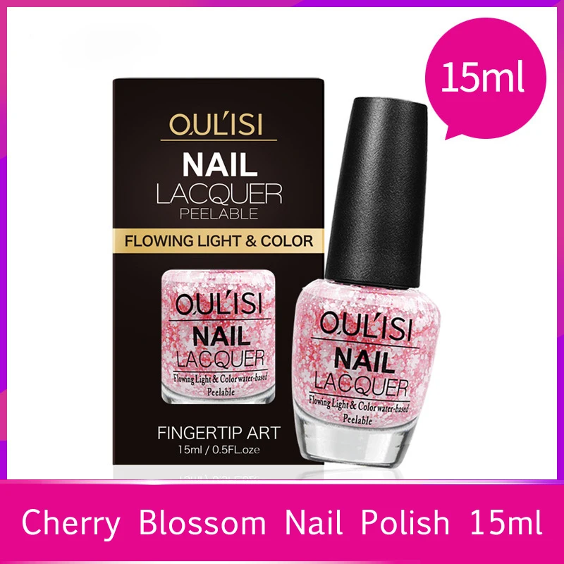 

15ml Cherry Blossom Gel Professional Soak Off UV LED Glitter Set For Manicure Semi Permanent Nail Polish Lacquer Semi Permanent