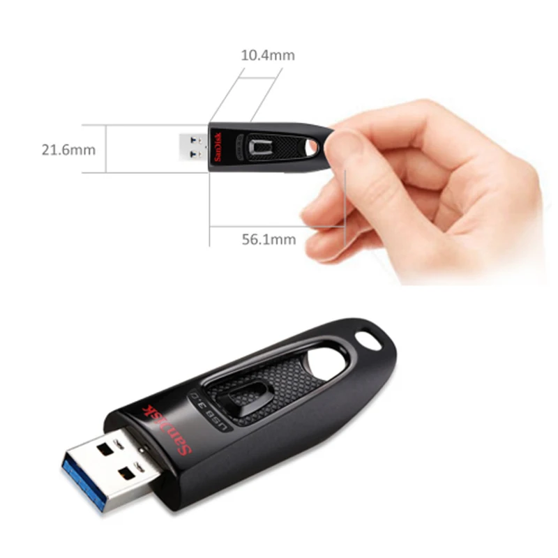 Двойной Флеш накопитель SanDisk CZ48 флеш USB 3 0 диск 128 Гб 64 ГБ 32 оперативной памяти 16