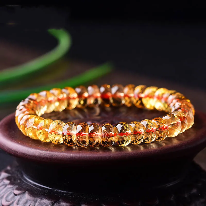 

Female Faceted Beads Single ellow Crystal Jewelry to Send Girlfriends Send Girlfriends