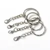 20/50/100pcs nickel Key Chains Stainless Alloy Circle DIY 25mm 30mm Keyrings  Keychain Diy accessories material ► Photo 2/6