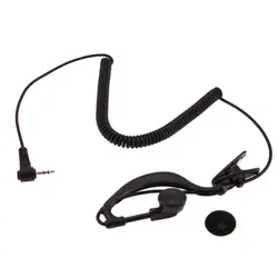 Черный 2,5 мм G-Hook Interphone наушник для наушников Walkie Talkie наушники с одним ухом 1 Pin только для прослушивания Motorola/ICOM