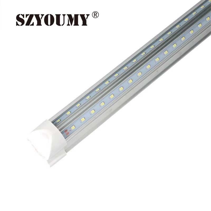 SZYOUMY 20 шт. SMD 2835 T8 V образная встроенная светодиодная трубка с двойной линией