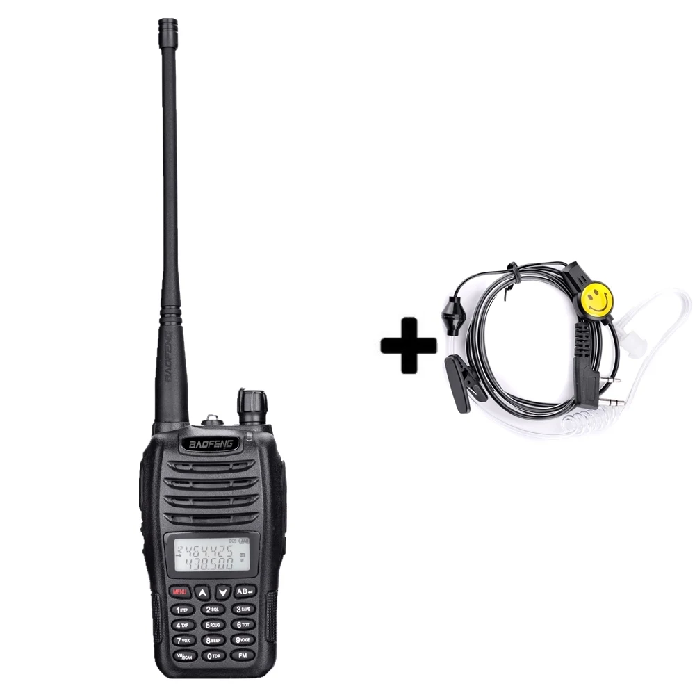 Baofeng UV-B6 рация коммуникатор двухдиапазонный VHF B6 радиоприемник HF трансивер 2 способ радио Midland B5 Модернизированный - Цвет: add a headset