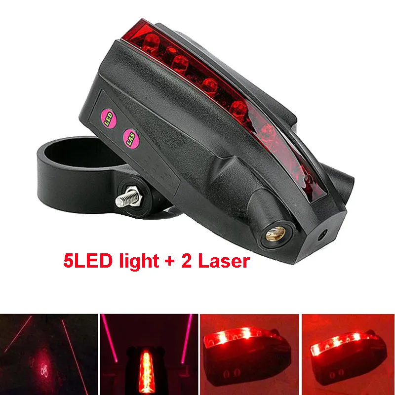 Top Bicycle Tail lights 5LED 2 Laser Bike Logo Intelligent Rear Tail Light Safety Lamp Super Cool for Smart Cycling Bike Accessories 0 Top Bicycle Tail lights 5LED 2 Laser Bike Logo Intelligent Rear Tail Light Safety Lamp Super Cool for Smart Cycling Bike Accessories 0