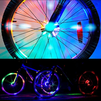 

Bike Lights Night riding Windmills Mountain Bike LED Bicycle Accessories And Equipment Colorful Lights Decorative Tires Fashion