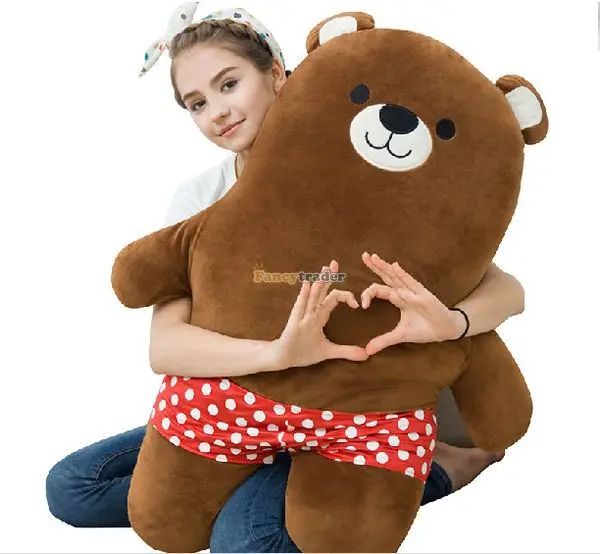 

Fancytrader 39'' / 100cm Big Plush Stuffed Scarf or Underpants Giant Cookies Bear Toy, 2 Colors Available, Free Shipping FT50812