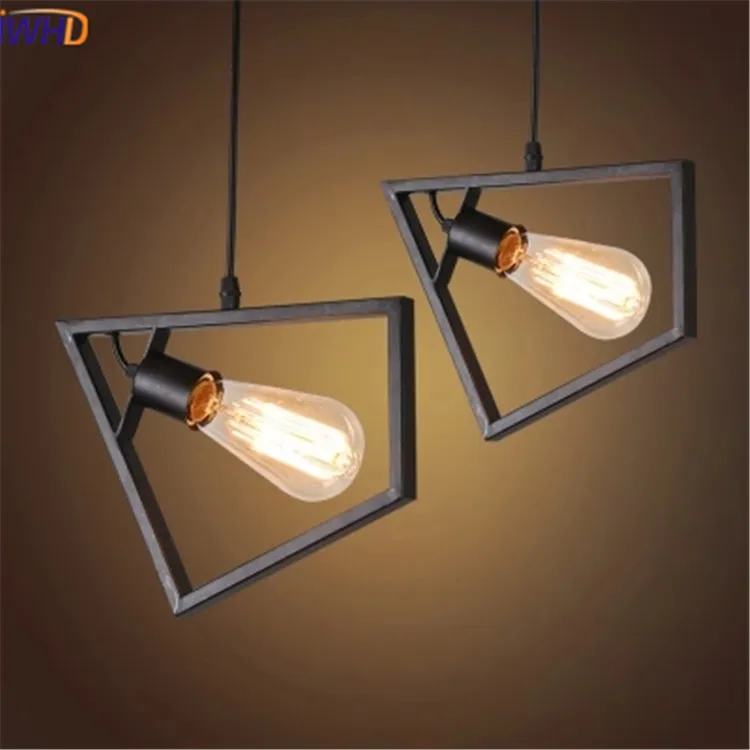 

IWHD Iron Hanglamp Led Pendant Light Vintage Industrial Lighting Fixtures Loft Style Retro Lamp Kitchen Lampara Luminaire Lampen