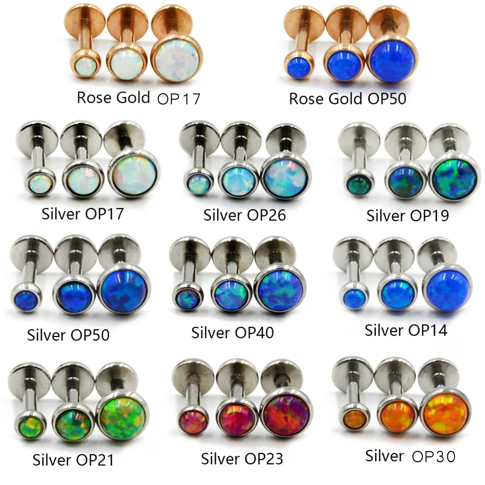 

Showlove-3PC16G Surgical Steel Labret Stud Ring Monroe Lip Ring Piercing Ball 3mm&4mm&5mm Assorted Earring Stud Piercing Jewelry