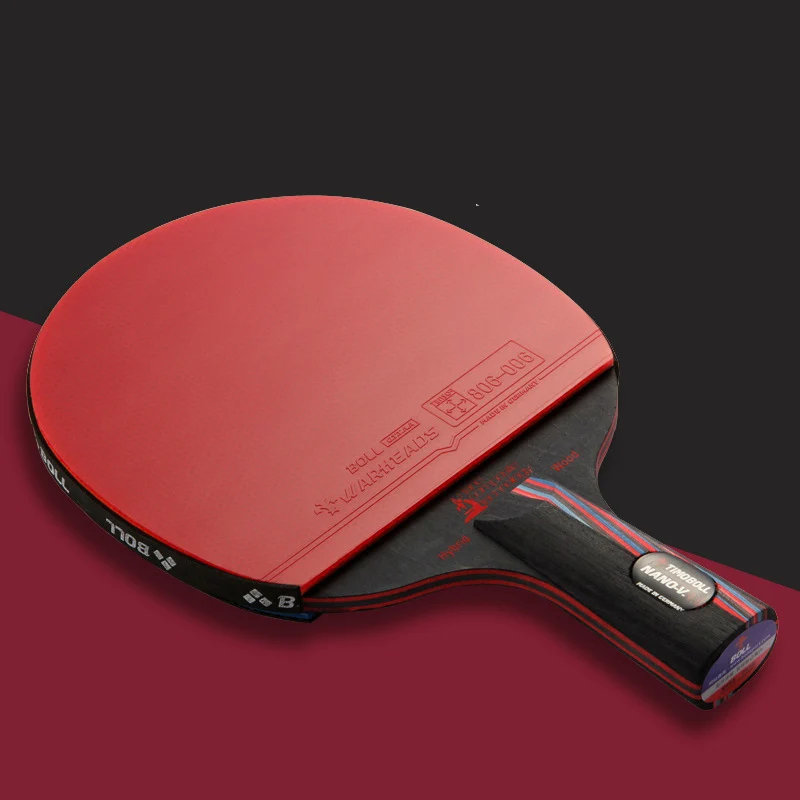 

Professional Nanometre Carbon Fiber Table Tennis Bat Racket Long Short Handle Ping Pong Paddle Racket High Level Competition