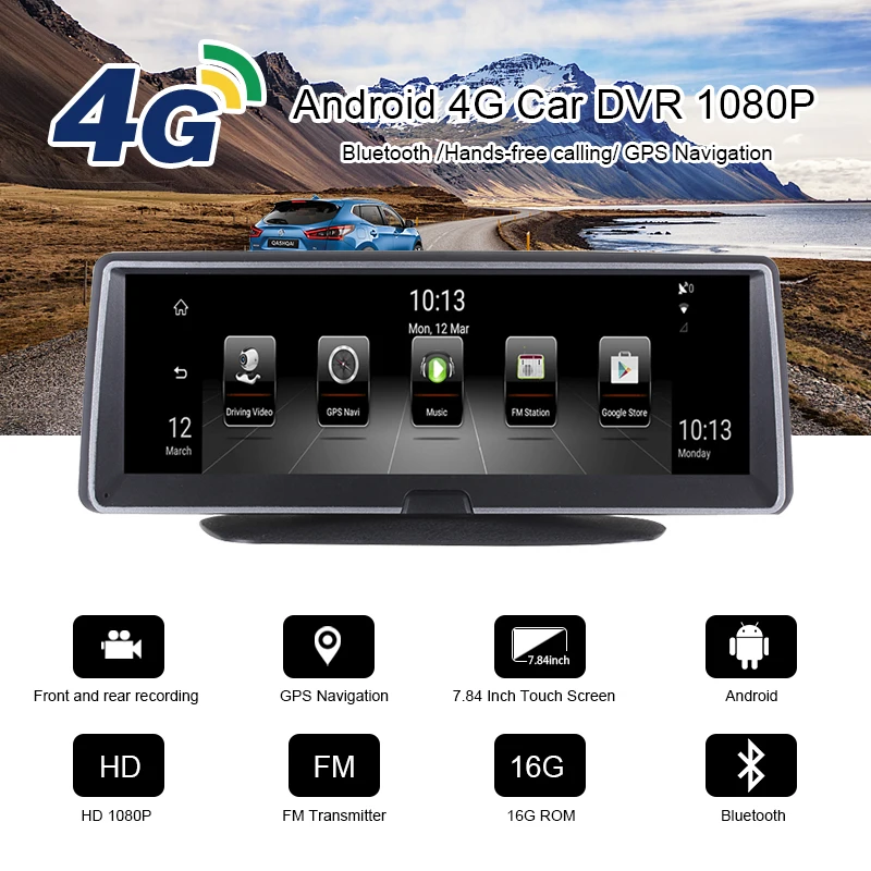 KEELEAD 4G Android 5 1 Автомобильный видеорегистратор с сенсорным экраном двумя