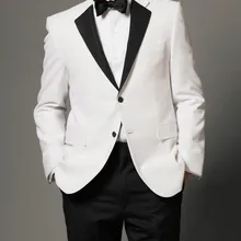 Красивый две кнопки Пик нагрудные Жених Смокинги для женихов Для мужчин свадебные костюмы для выпускного(куртка+ Брюки для девочек+ галстук-бабочка+ ремень) нет: 100