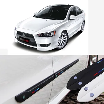 

Car-styling 4pcs High Quality Brand New Side Doors Rubber Bumper Protector Guard Scratch Sticker Trim For Mitsubishi Vehicle
