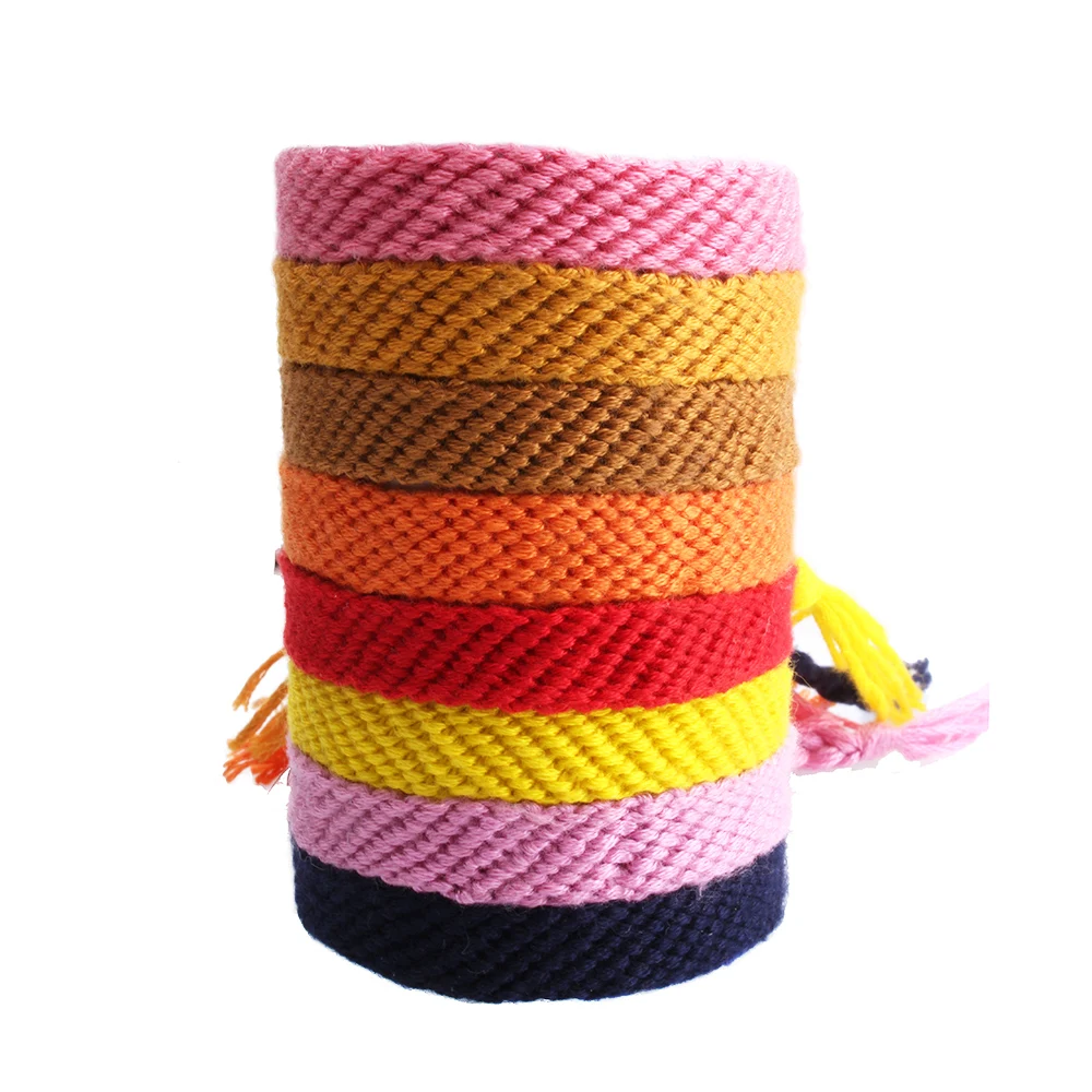 Bohemian Soild Color Woven Friendship Bracelet Femme Hippie Boho Homochromy Washable Candy Stripe String Braided Surf Bracelet Wrap Bracelets Aliexpress