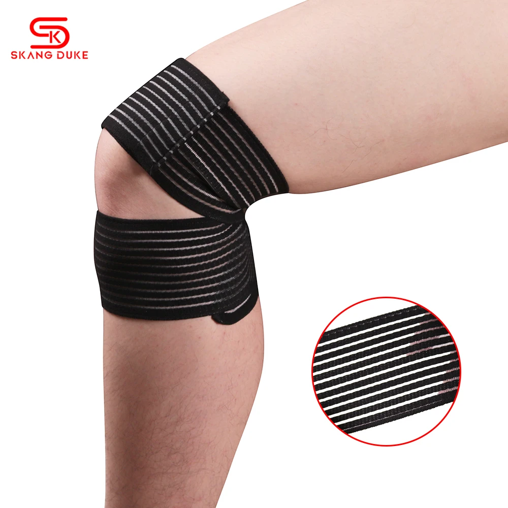 

Elastic Sports Knee 1PC Wraps Cross Training WOD Gym Workout Weight Lifting Fitness Power lifting Knee Straps For Squats