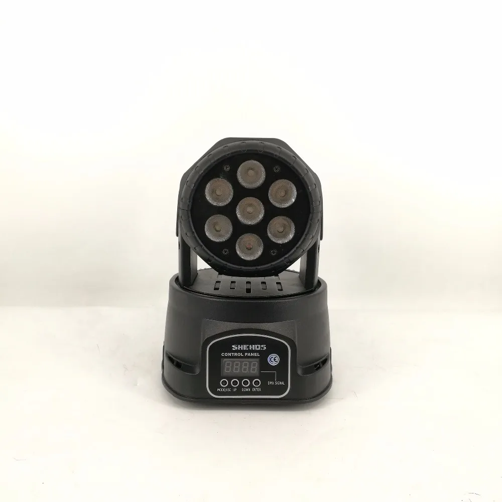 

High Quality LED Mini Moving Head Wash Light 7X12W RGBW 4in1 Moving Heads DMX stage light stroboscope DJ Nightclub Party Concert