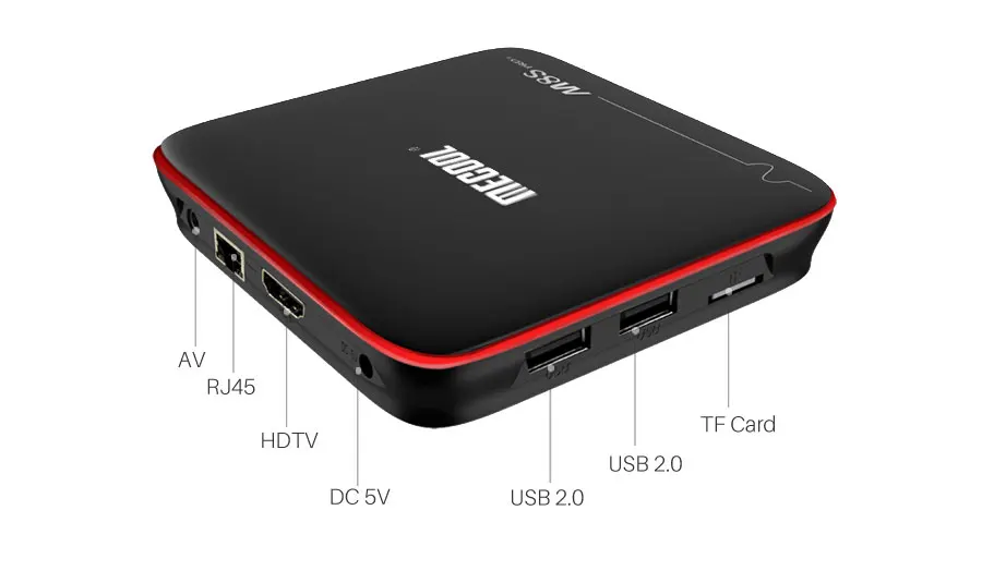 MECOOL M8S PRO W Amlogic S905W четырехъядерный Смарт ТВ приставка android 7,1 2 ГБ DDR3 16 Гб 2,4G WiFi 4K UHD видео Голосовое управление медиаплей